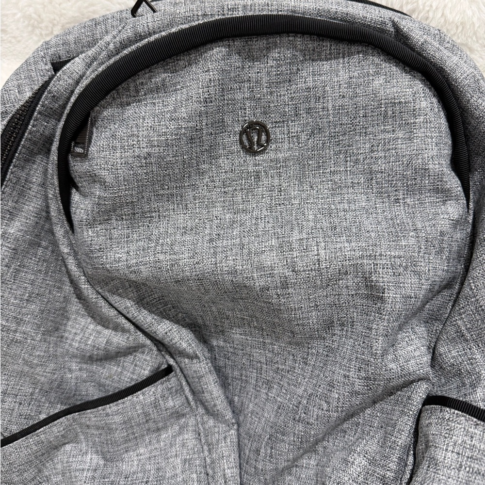 Lululemon | Out of Range 20L | Heathered Black Backpack | Like New - Picture 3 of 9